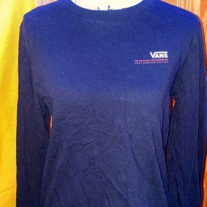 Vans, Long Sleeved, Black, T-Shirt, Size M